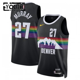 Camiseta Niños NBA Denver Nuggets Jamal Murray 2025-26 Nike City Edition Negro Swingman